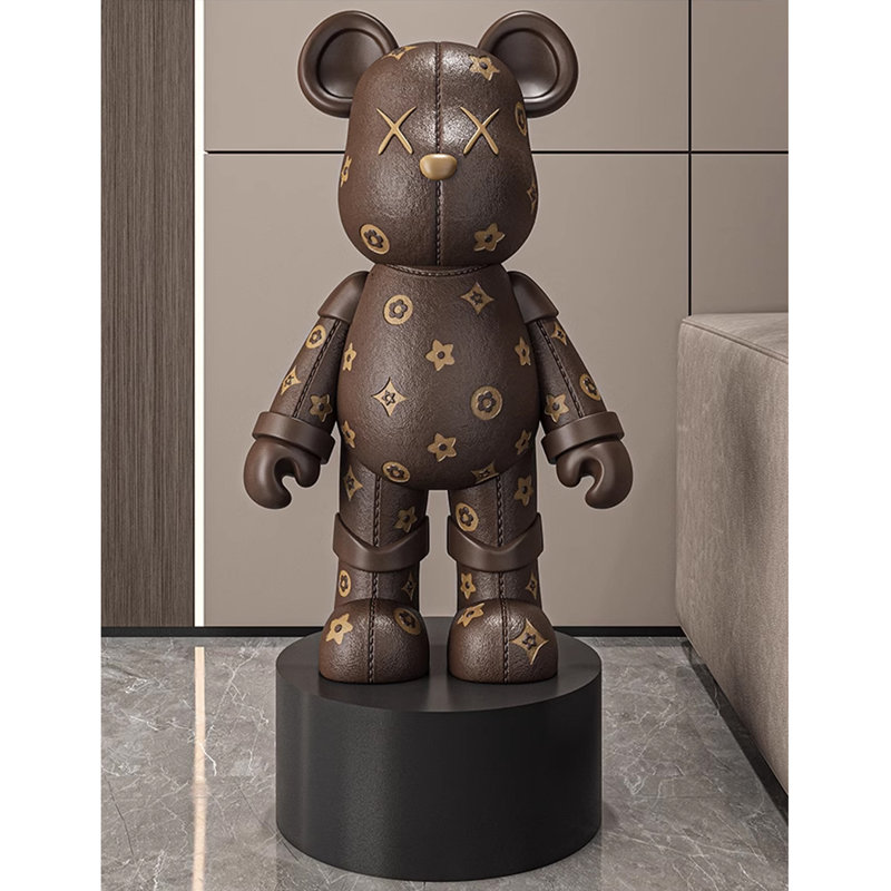 37.4" Brown Resin Decorative Objects