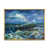 Toile avec cadre flottant or