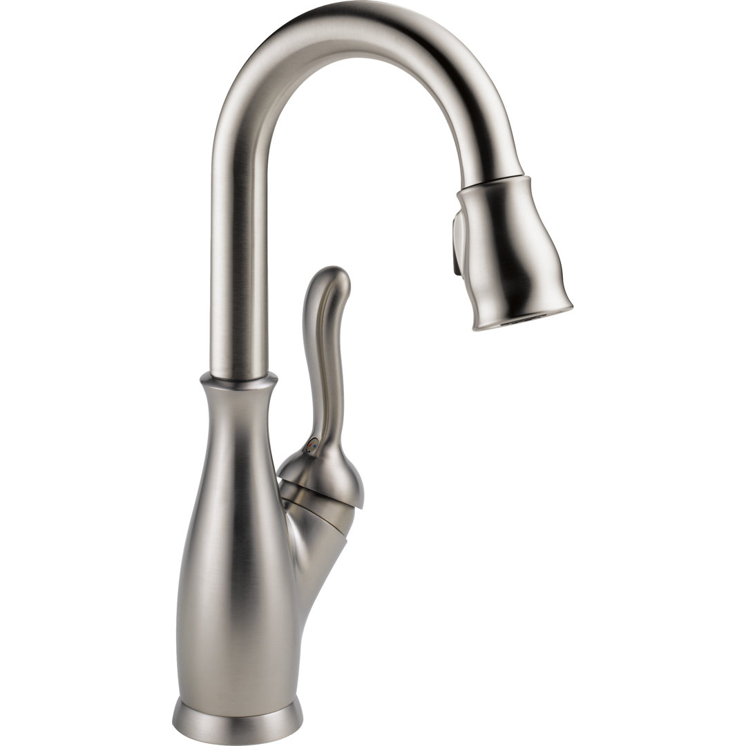Leland Pull Down Sprayer Bar Faucet, Single Handle Prep Sink Faucet Delta 