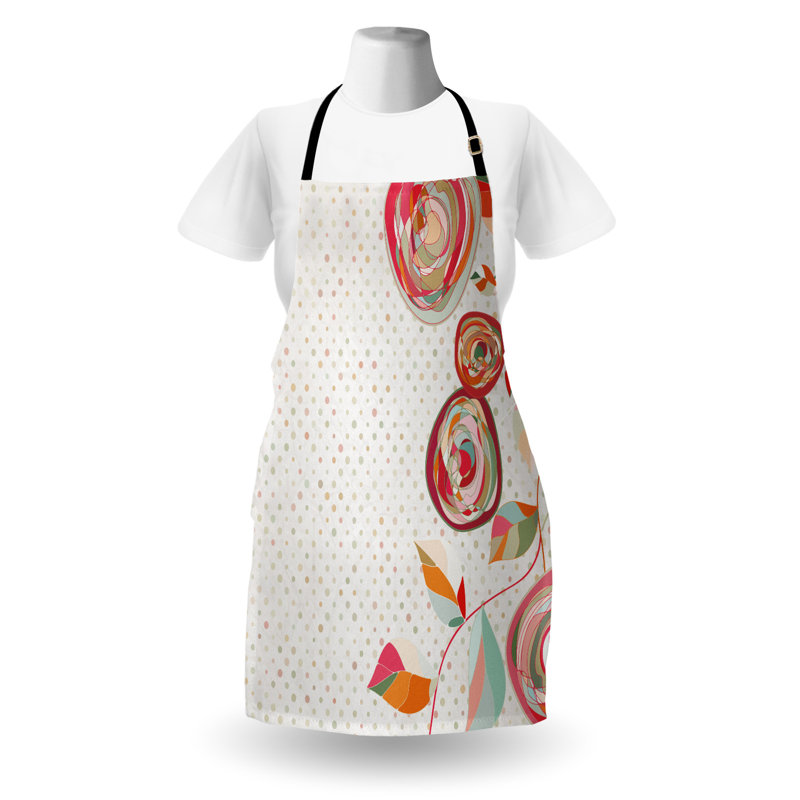 Multicolore, tablier de jardin East Urban Home, unisexe, pétales de fleurs, taille adulte