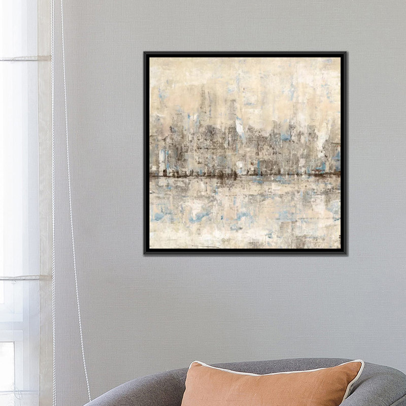 «Impressionist Skyline II» par Timothy O 'Toole, impression sur toile tendue, H 26 po x l 26 po x P 1,5 po, Pas de tapis