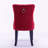 Modern Velvet Wingback Tufted Solid Wood Upholstered Dining Chairs,Red-1057553566-1057553541