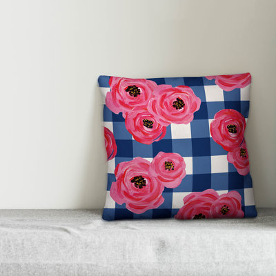 Buffalo Outdoor Square Pillow Cover & Insert