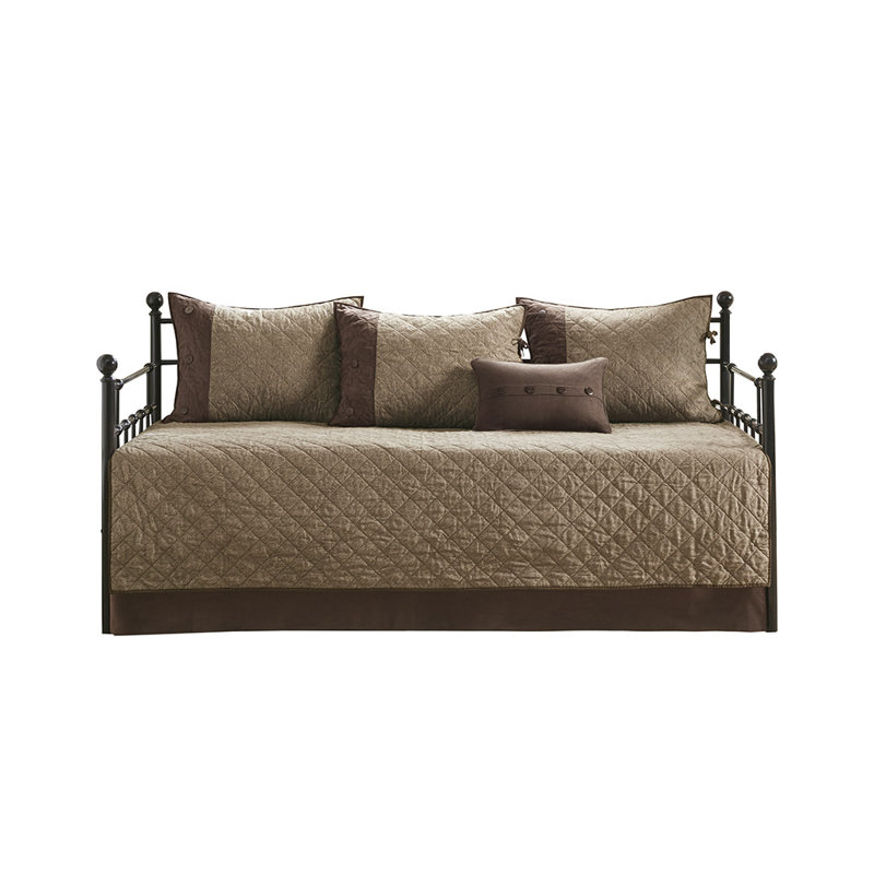 Maldonado 6-Piece Rustic Reversible Daybed Cover Set