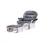 Chaise avec repose-pieds rembourré en microfibre