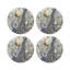 Arcadia Giraffe Scene Vegan Leather Round Coasters