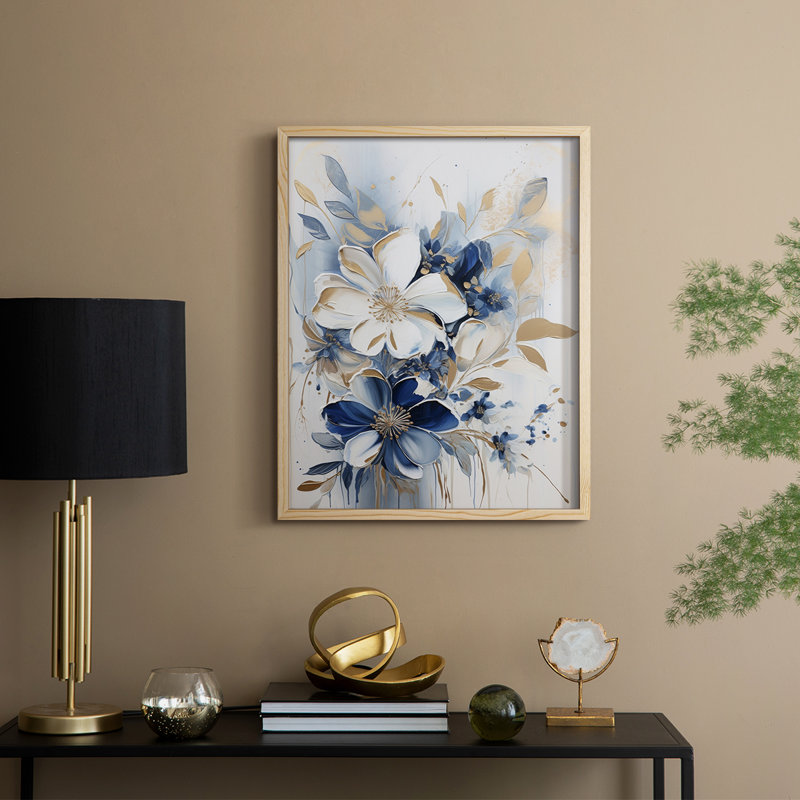 Reproduction encadrée FLORAL Series CCL XXVII - bois massif, H 11 po x l 9 po, Natural