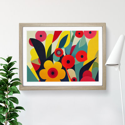 Amazing Abstract Flowers - Framed Print
