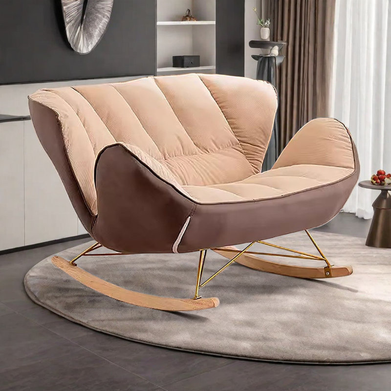 Chaise berçante inclinable Nordic, Or