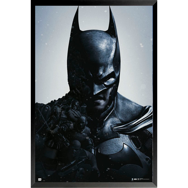 «Batman Strong Shadow», impression encadrée, affiche Caped Crusader Comic Book Legend and Superhero