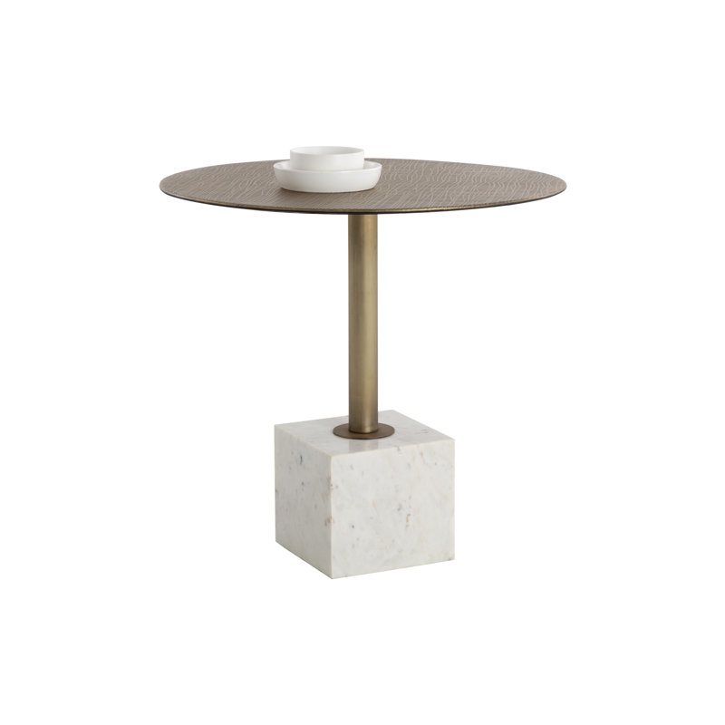 Round Dining Table, White