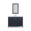 Meuble-lavabo de comptoir en marbre blanc Carrara Elizabeth avec robinet et miroir Elizabeth-465014820-465014819