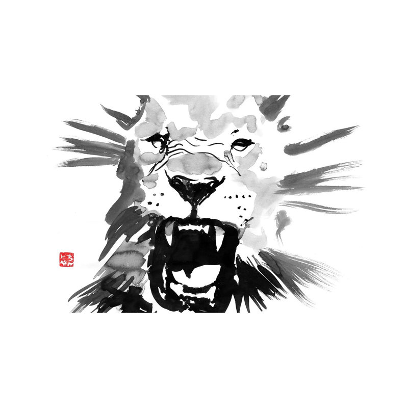 Lion 1 Piece Wall Art on Canvas, 66.04 cm H x 45.72 cm W x 1.91 cm D, Wrapped Canvas