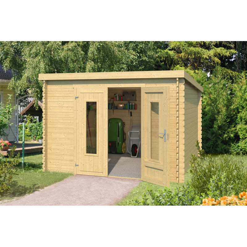 Lasita Sacramento 10 x 10 Ft. Summerhouse With Plexi Glazing (28mm), Beige