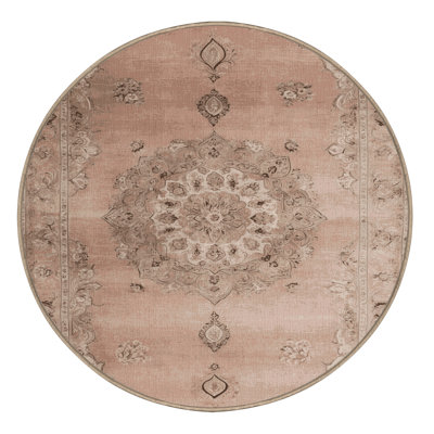 Machine Washable Tabriz Beige Area Rug