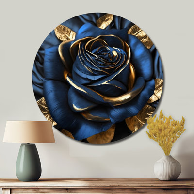 Lewes - Floral Round Metal Art