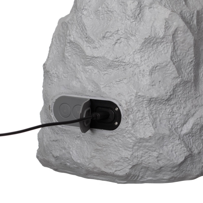 Haut-parleur d'extérieur rechargeable de style roche Gardenized