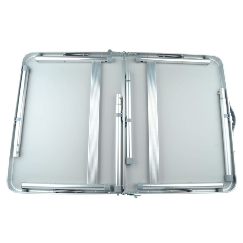 Ameriya 90cm Rectangular Fold-in-Half Adjustable Folding Table