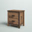 Table de chevet 2 tiroirs Milano