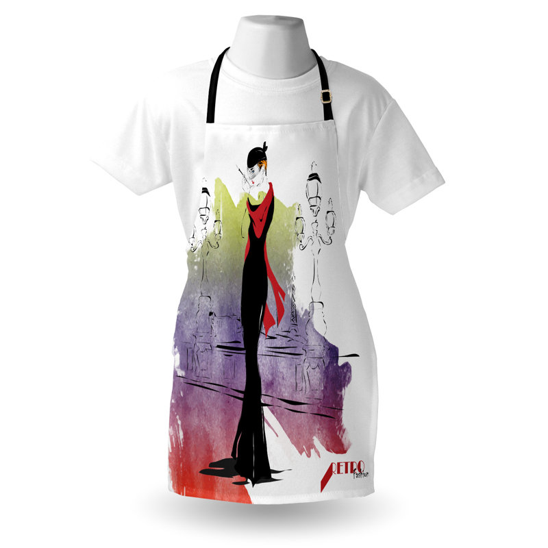 No Pattern Bib Apron