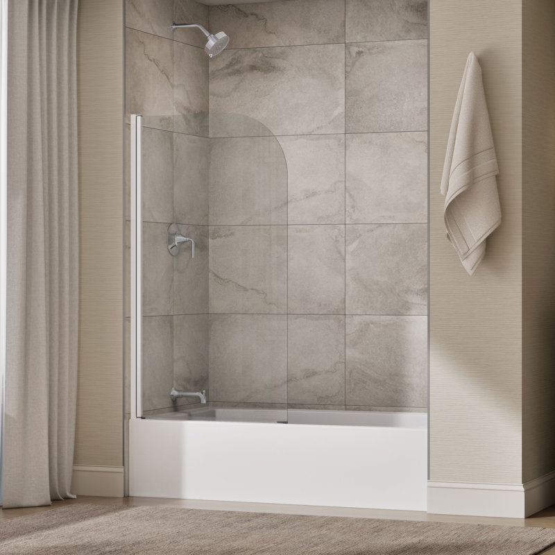 Aerie Curved Bath Screen