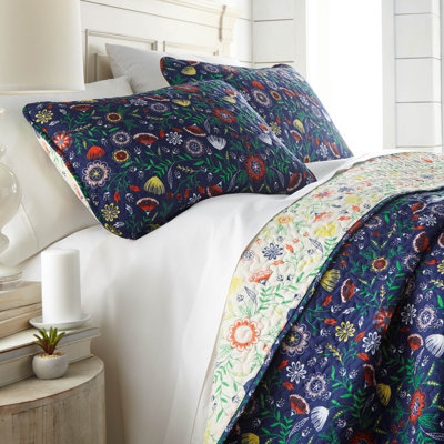 Ensemble de courtepointe en microfibre Boho Bloom