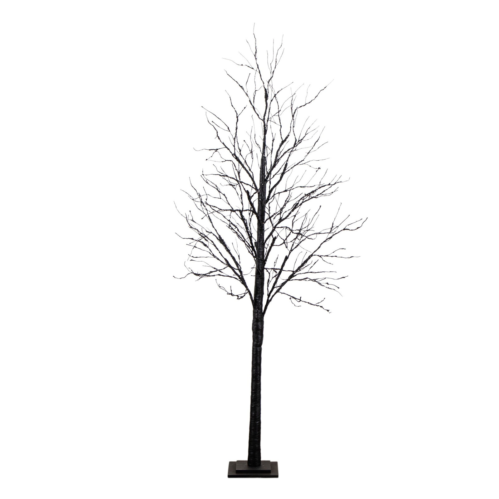 8' Pre-Lit Halloween Black Twig Tree, 84" H x 26" W x 26" D
