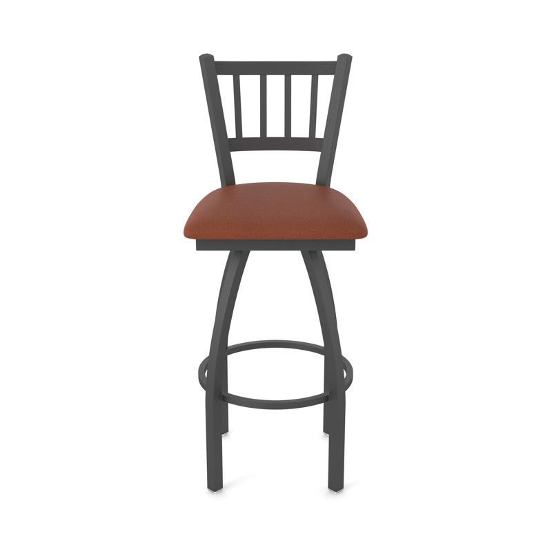 Tabouret pivotant 810 Contessa, Vinyle - Adobe Rein, Étain, Tabouret de bar (siège d'une hauteur de 30 po)
