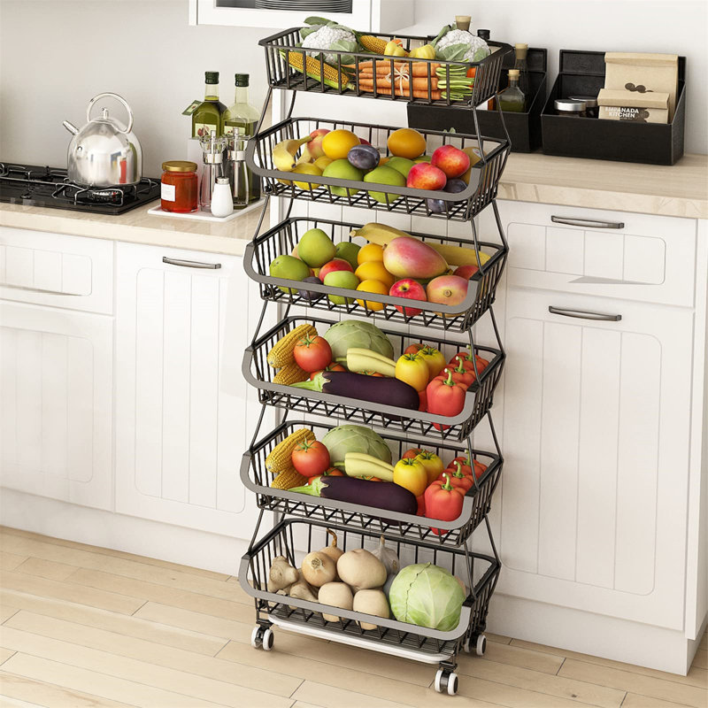 Omani 47.2'' H x 15.75'' W Utility Cart with Wheels