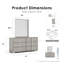 Commode 6 tiroirs avec miroir Duckworth-101065299