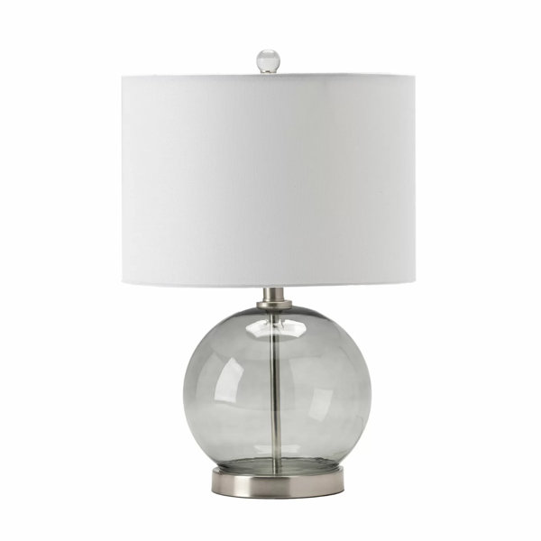 LF51903EC: Pair Brass Base Tall Table Lamps W. Shades 