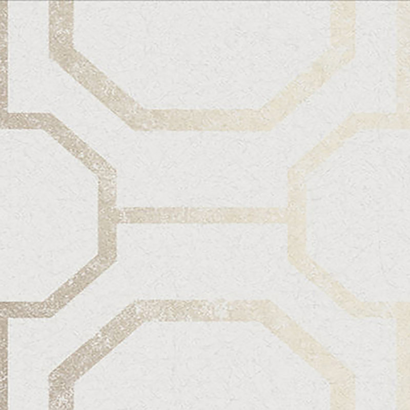 Sashiko Geometric Wallpaper Roll, Pearl
