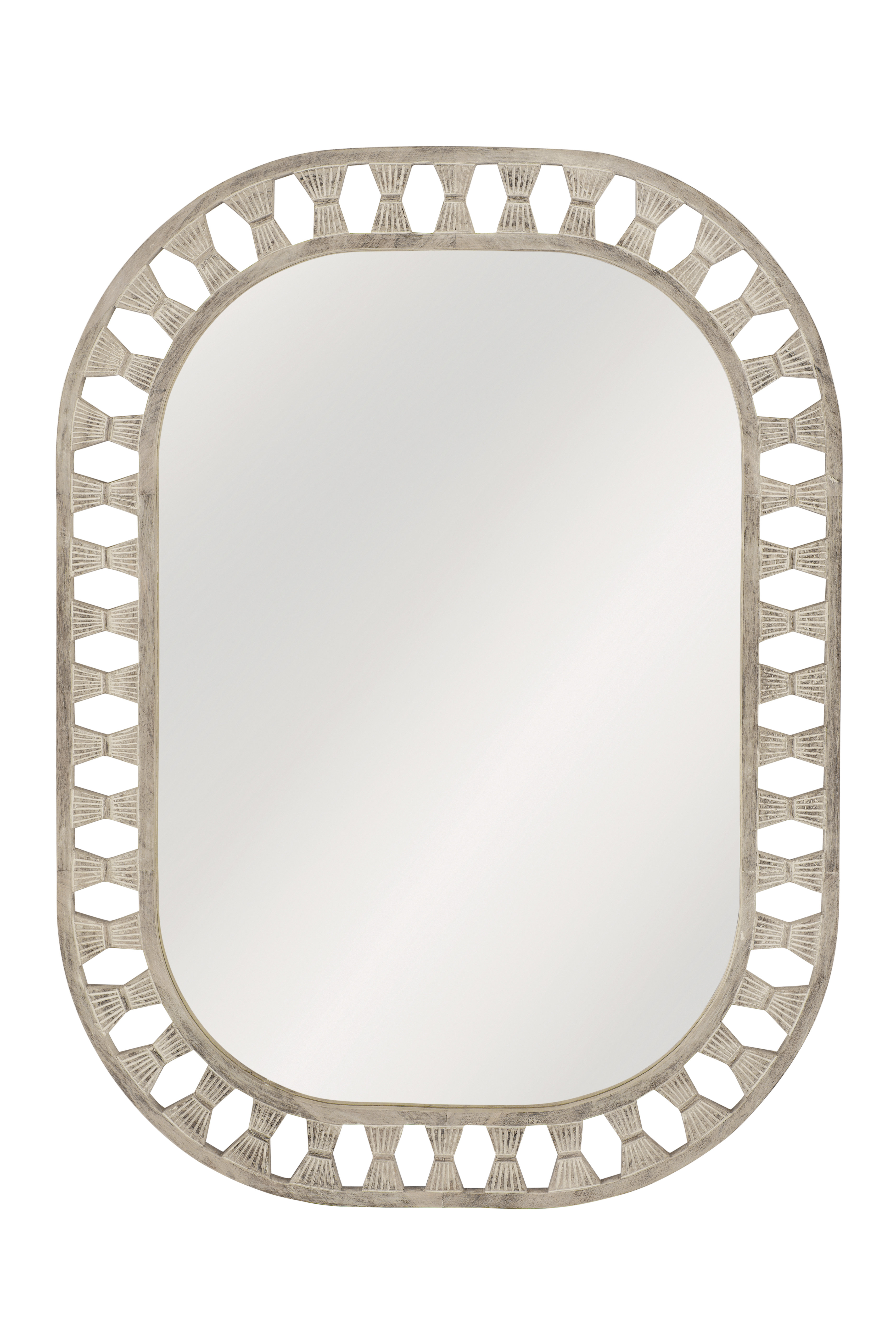 Birch Lane™ Emmit Solid + Manufactured Wood Rectangular Wall Mirror ...