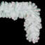 9' x 14" White Iridescent Artificial Garland.