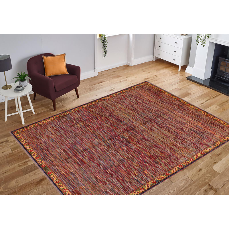 Baeugris Wool Striped Rug
