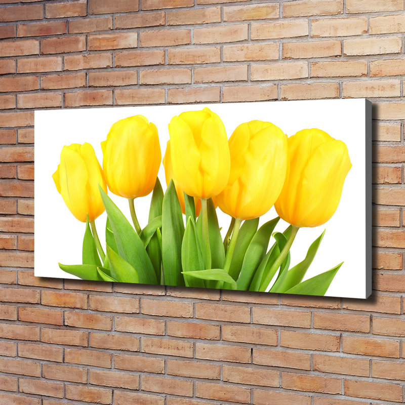 Yellow Tulips - Wrapped Canvas Print