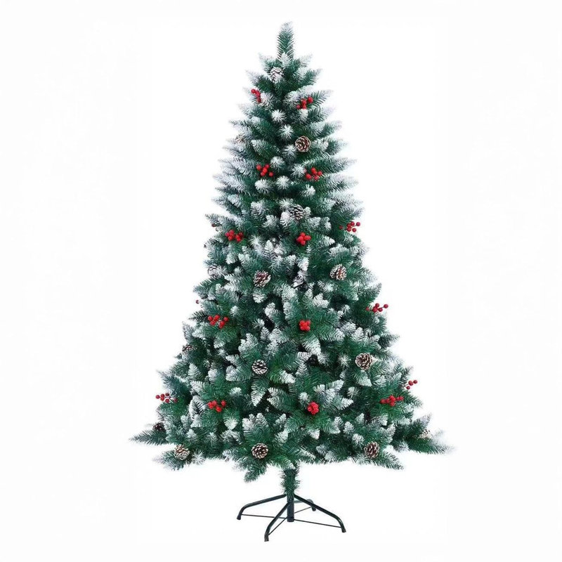 Lighted Artificial Christmas Tree, 7 ft.