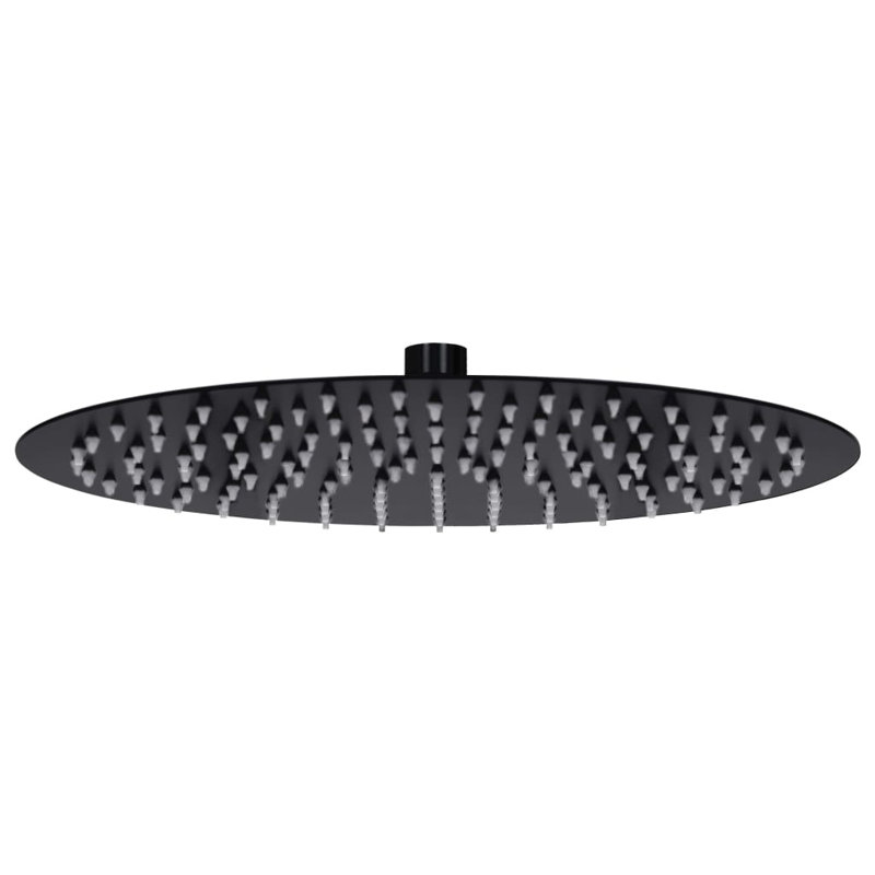 Shannen Rain Fixed Shower Head, Matte Black