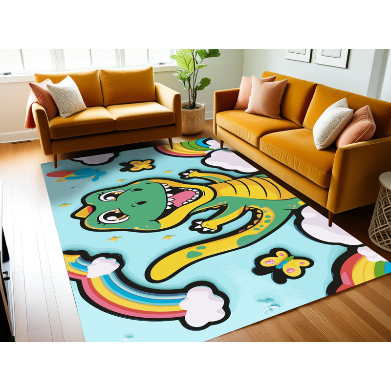 Tapis pour enfants East Urban Home, Rectangle 7 pi x 9 pi