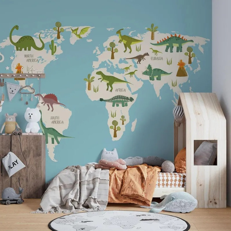 Adhésif mural pour chambre d'enfant, L 108 po x l 96 po