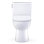 TOTO Glaston Two-Piece Elongated 1.28 GPF WASHLET+ and Auto Flush Ready Universal Height Toilet with CEFIONTECT and SS234 SoftClose Seat, Cotton White - MS472234CEFG#01