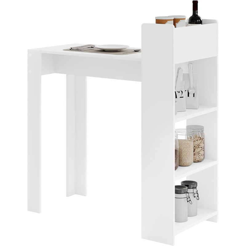 Plerre 107cm Wine Bar, White
