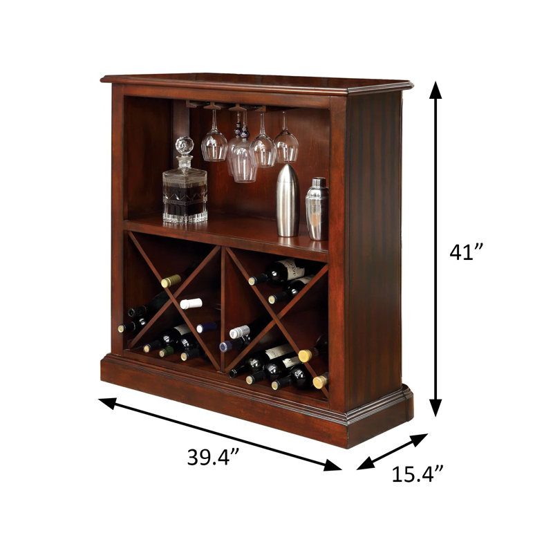 Table de bar l 39,4 po, cerisier foncé