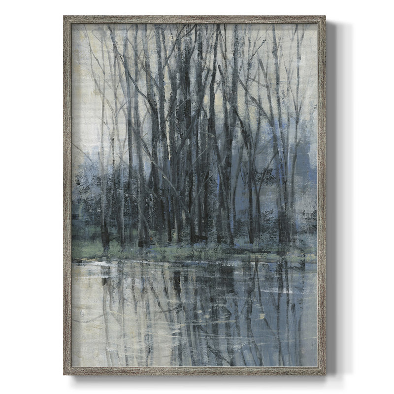 Épreuve encadrée matinale II - bois massif, H 11 po x l 9 po