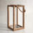Portolan Rattan-Wrapped Wood Frame Glass Panel Lantern Small-1938606910