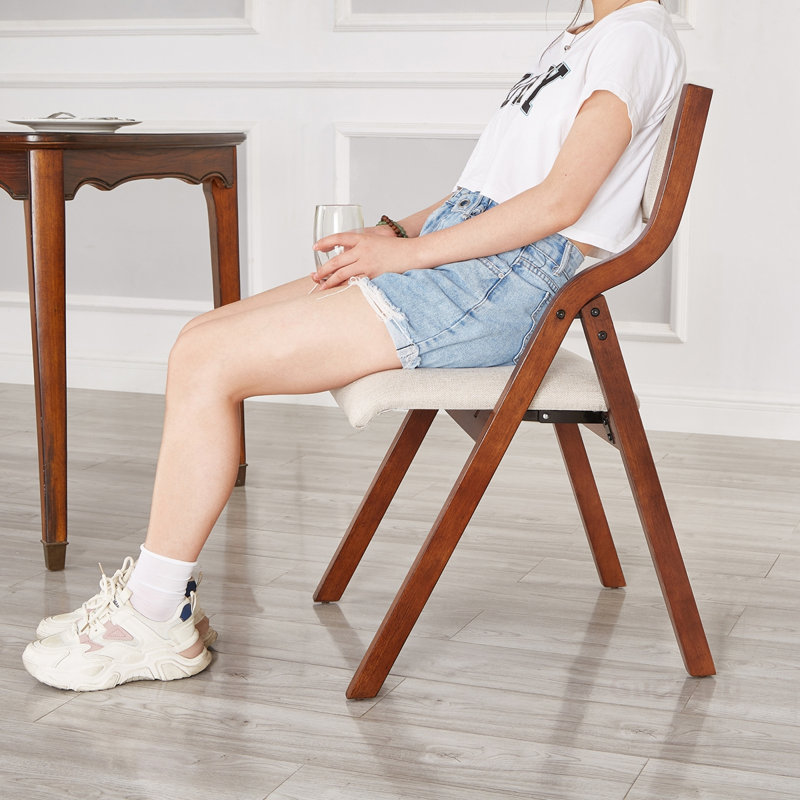 Chaises de salle à manger ergonomiques pliantes, peu encombrantes et portables, sans assemblage, paquet de 2 pour une utilisation polyvalente