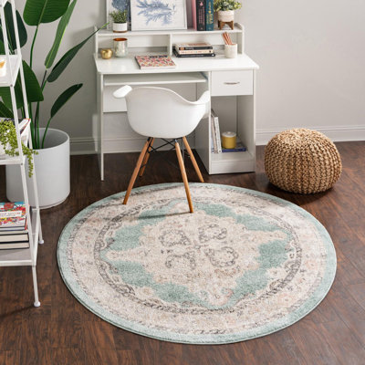 Tapis oriental turquoise Sascha