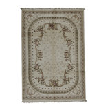 Hand Woven Silk and Wool Oriental Area Rug
