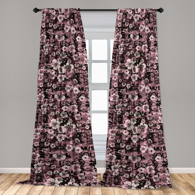 Semi Sheer Curtain Pair, 28" W x 84" L