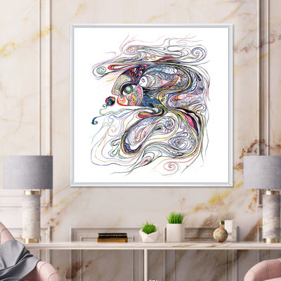 " Magic Mother Fish " Painting Print